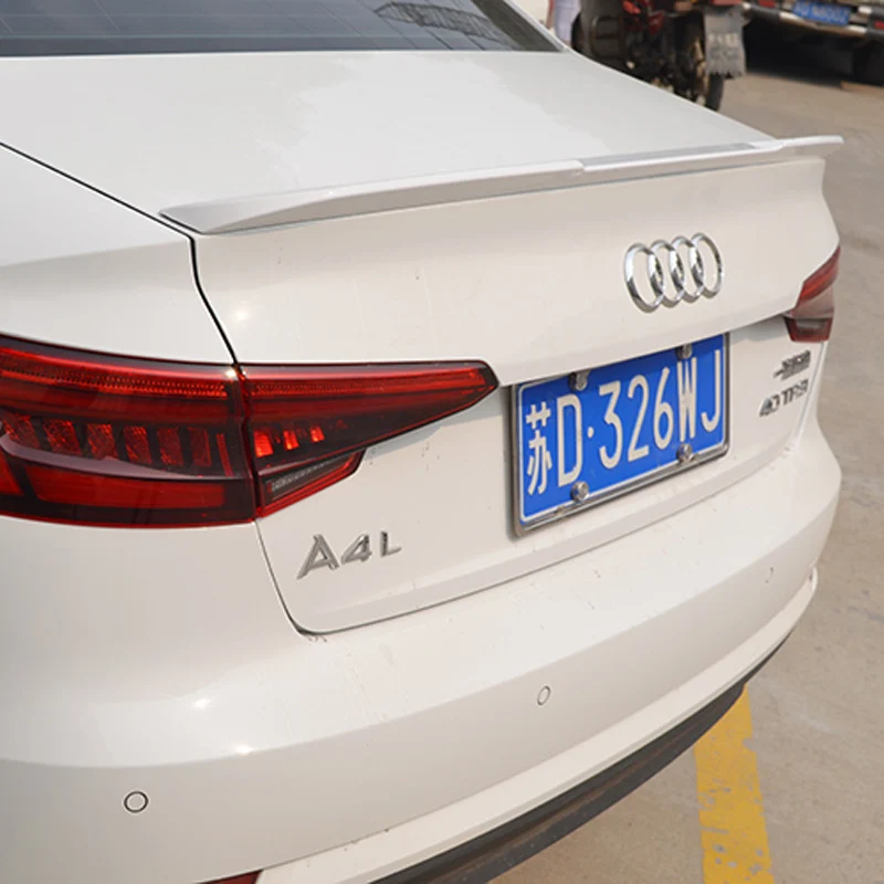 Неокрашенное заднее крыло из АБС пластика для Audi A4 B9 задний спойлер багажника 2017