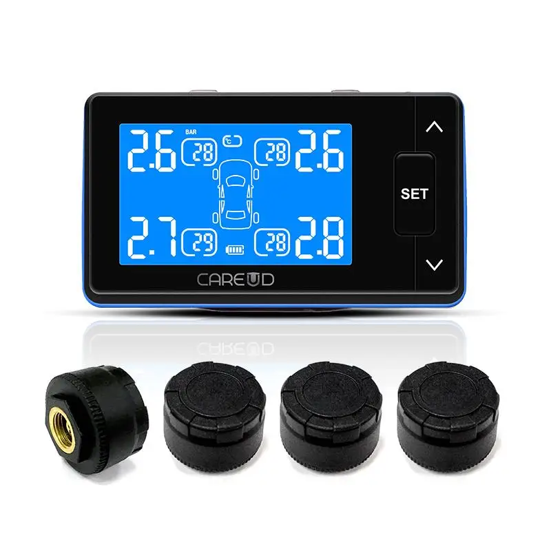 TPMS система контроля давления в шинах U902L-TL 4 внешних датчика Встроенная литиевая батарея сигарета зажигалка режим питания
