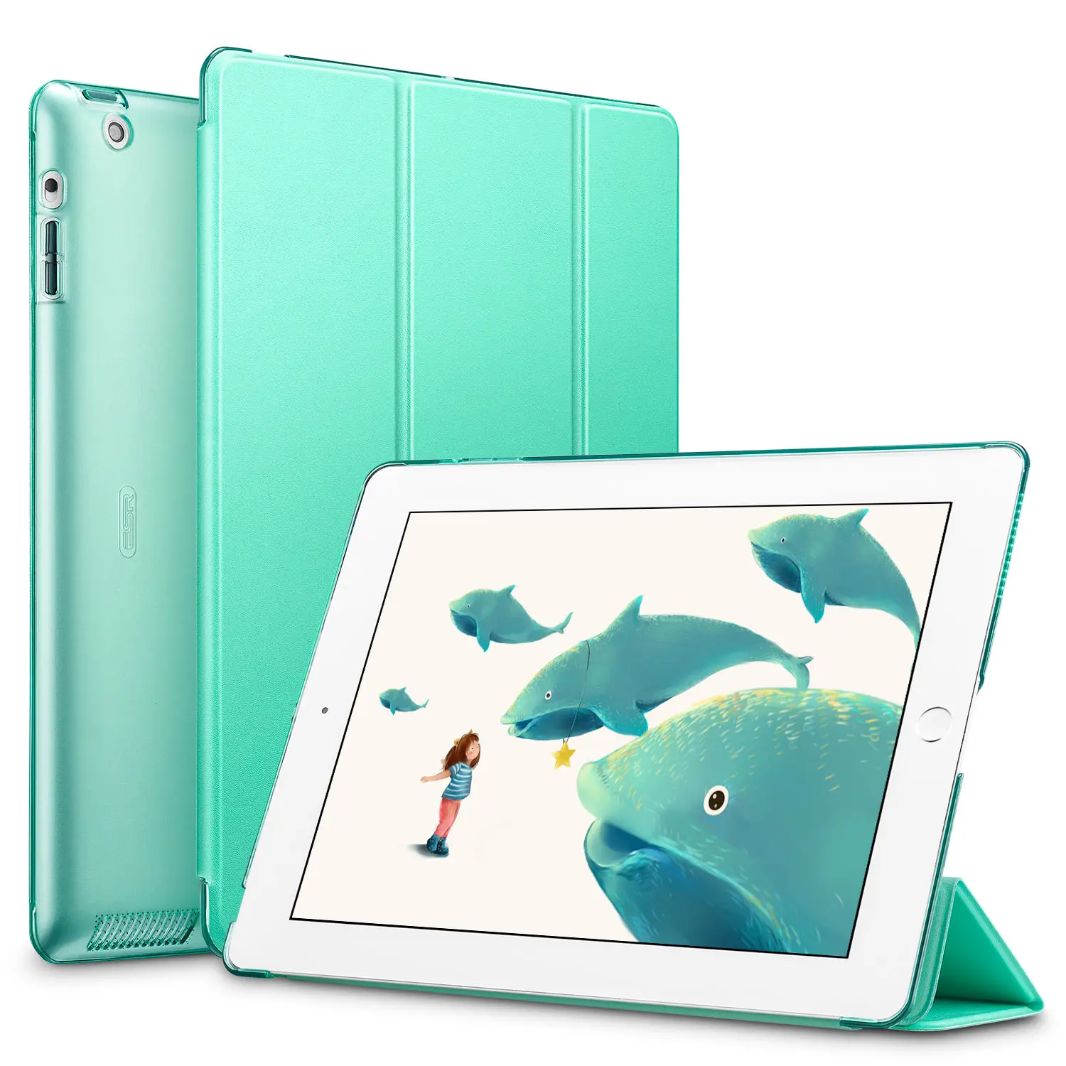 Чехол для iPad Air 2 A1566 A1567 Магнитный чехол из искусственной кожи ESR смарт с