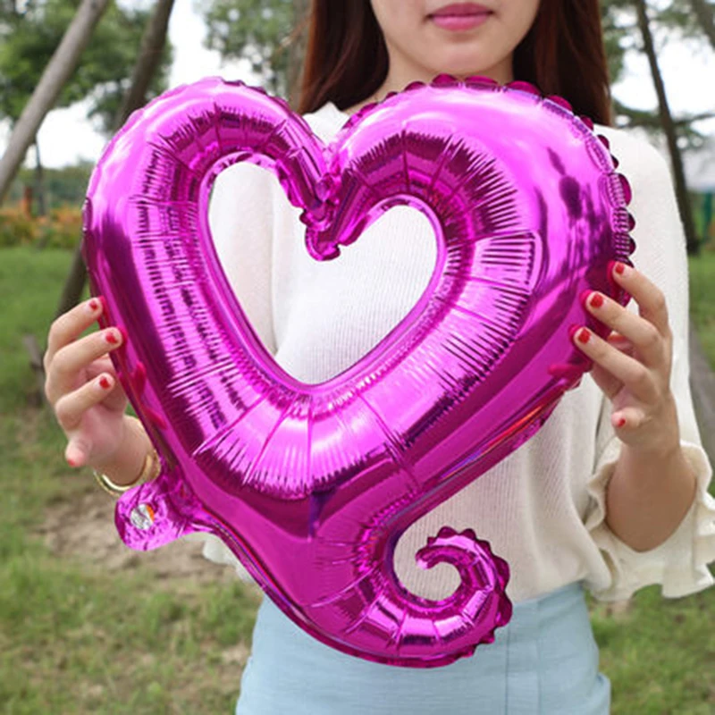 Лидер продаж 1 шт. 18 дюймов с милым сердечком Форма цветной фольги гелиевые шарики