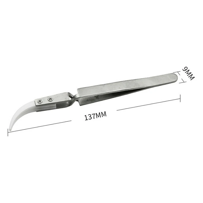 Антистатические обратные керамические Tweezers электронная сигарета термостойкие проводящие изогнутые прямые пинцеты 1 шт./3 шт