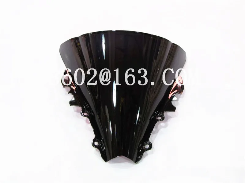 Ветровое стекло для Yamaha YZF600 R6 2006 2007 черное с двойным пузырьком YZF 600 yzf r6 06 07 CC|windshield