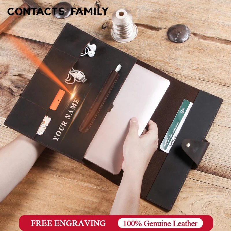 Кожаный чехол из нубука в стиле ретро для iPad 9 7 5 6 Air 1 2 Pro 2018 с отделениями карт