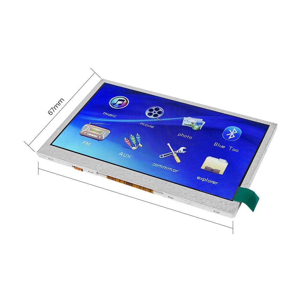AIYIMA 4 3 дюймовый ЖК дисплей Bluetooth декодер плата MP3 плеер автомобильный аудио USB TF FM