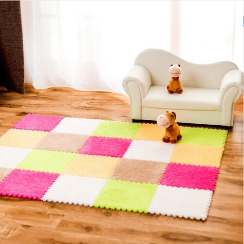 Мягкий лоскутный коврик для детской комнаты 30 х30 см|floor rugs|patchwork carpetkids floor rugs |
