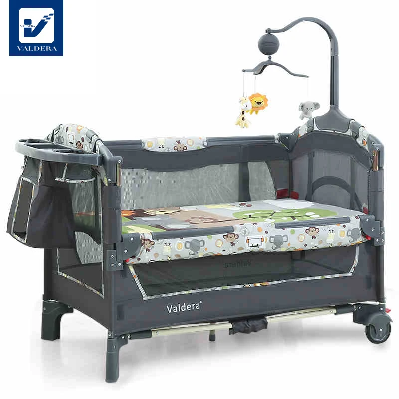 Valdera кроватка с функцией складывания Европейский складная кровать для игр