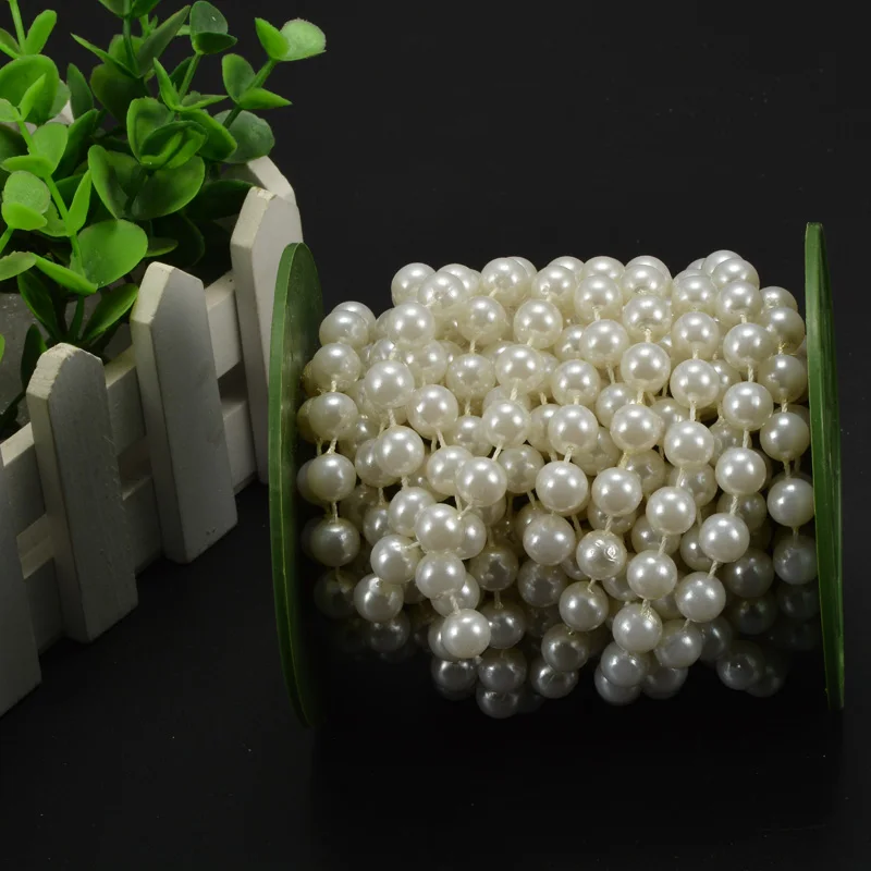 10 мм перламутровая гирлянда с бусинами веревка для шпули свадебные украшения в