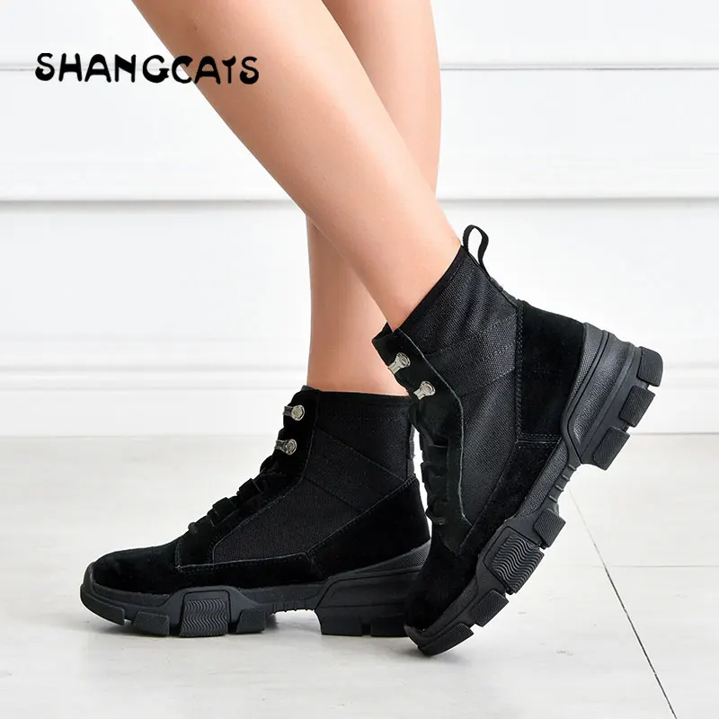 women Vulcanize shoes Casual Canvas Shoes High Top khaki Sneakers fashion ladies new feel winter woman leisure style | Обувь