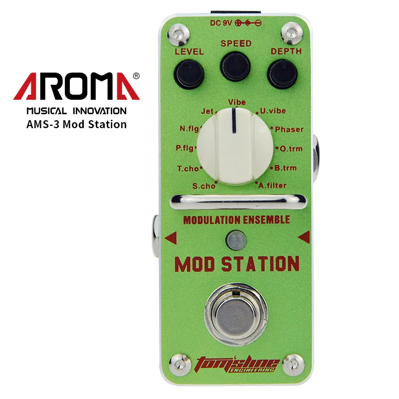 Педаль для гитары AROMA из алюминиевого сплава с петлей электрогитары эффектом