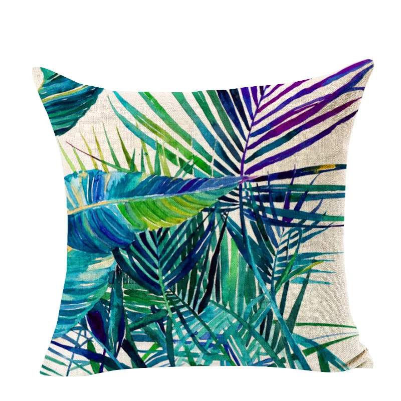 Растения узоры наволочка свежий дизайн декоративное хлопковое белье Чехлы для