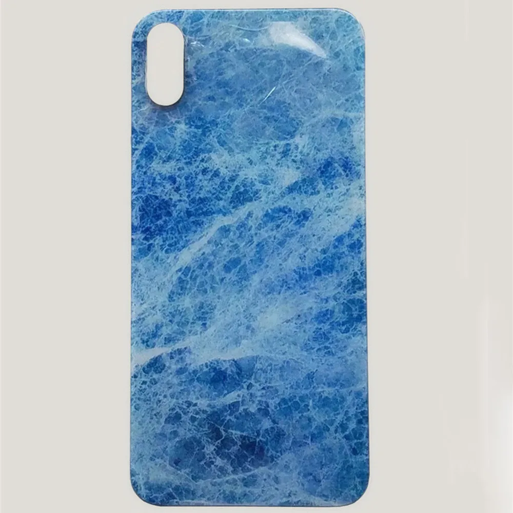 Заднее стекло крышка батареи для iPhone X Корпус батарейный чехол Замена с клейкой