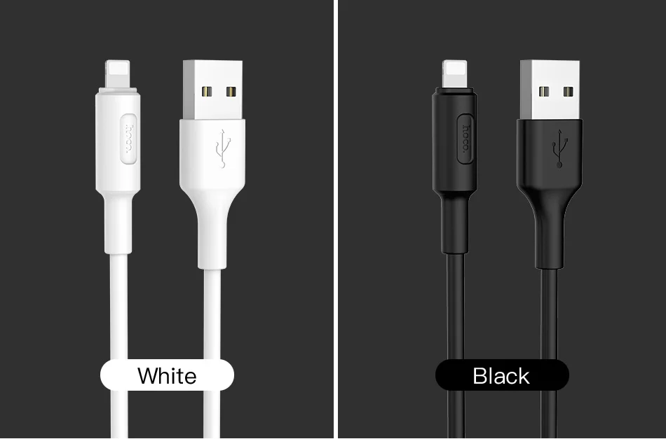 HOCO USB кабель для iPhone X XS Max XR 2A Быстрая зарядка Lightning Кабель для iPhone 6 7 8 Plus USB кабель для зарядки телефона