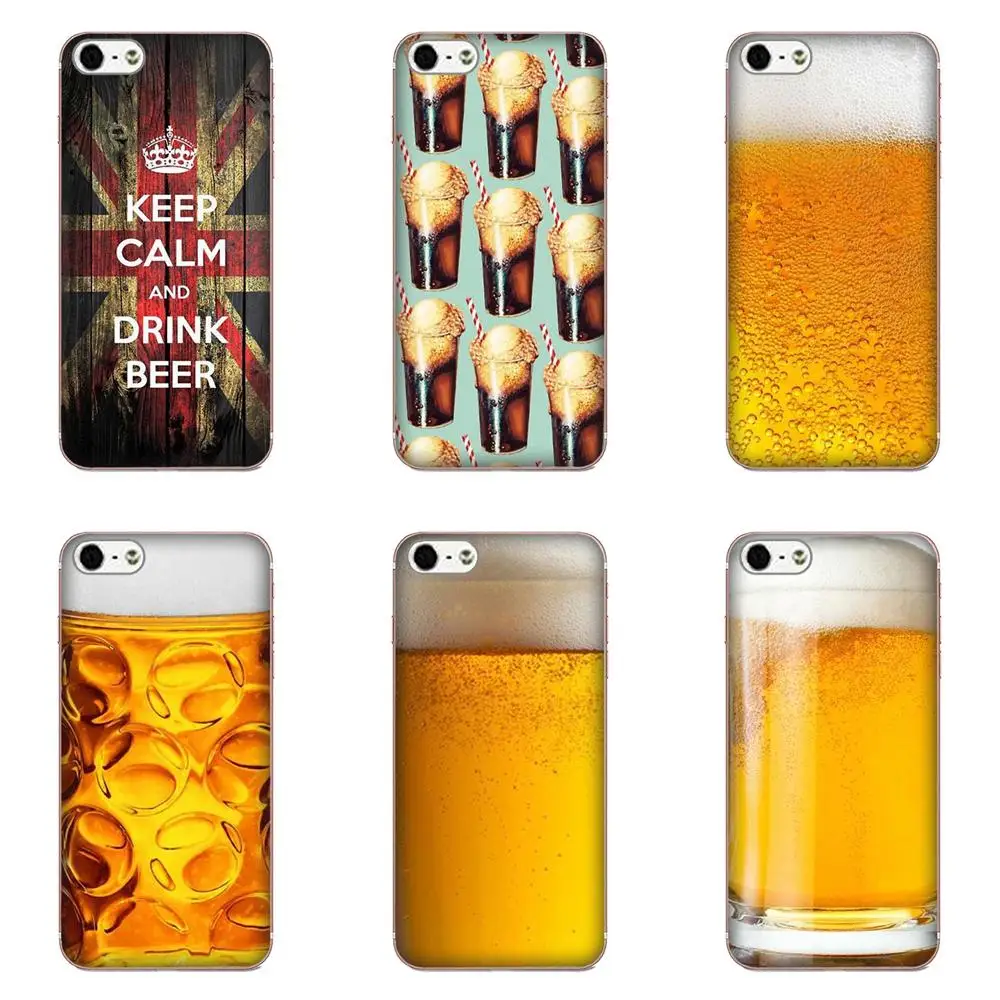 Keep Calm And Drink Beer мягкий чехол для Apple iPhone 4 4S 5 5C 5S SE 6 6S 7 8 Plus X XS Max XR|Чехлы-накладки| |