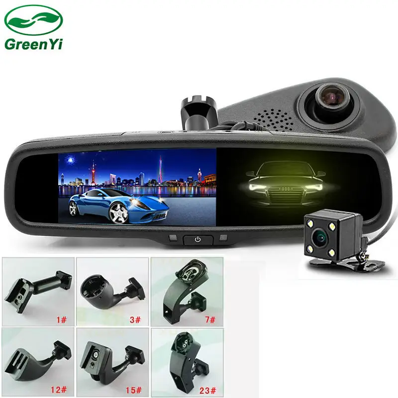 Авто Затемнение 5 &quotIPS экран Автомобильный видеорегистратор камера зеркальный