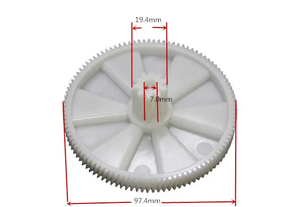 Мясорубки части KW650740 пластиковые шестерни для Kenwood MG300/400/450/470/500 PG500/520/510