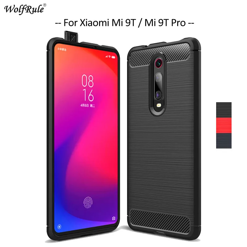 Чехол для телефона из углеродного волокна Xiaomi Mi 9T Pro чехол мягкого ТПУ задняя