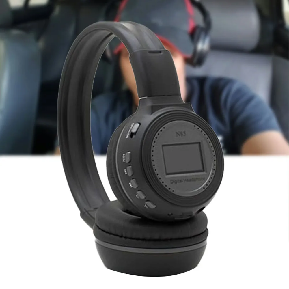 N85 Беспроводной гарнитуры 3 5 мм стерео цифровой наушники MP3 Over ear с ЖК дисплей штекер для экрана карты игровые