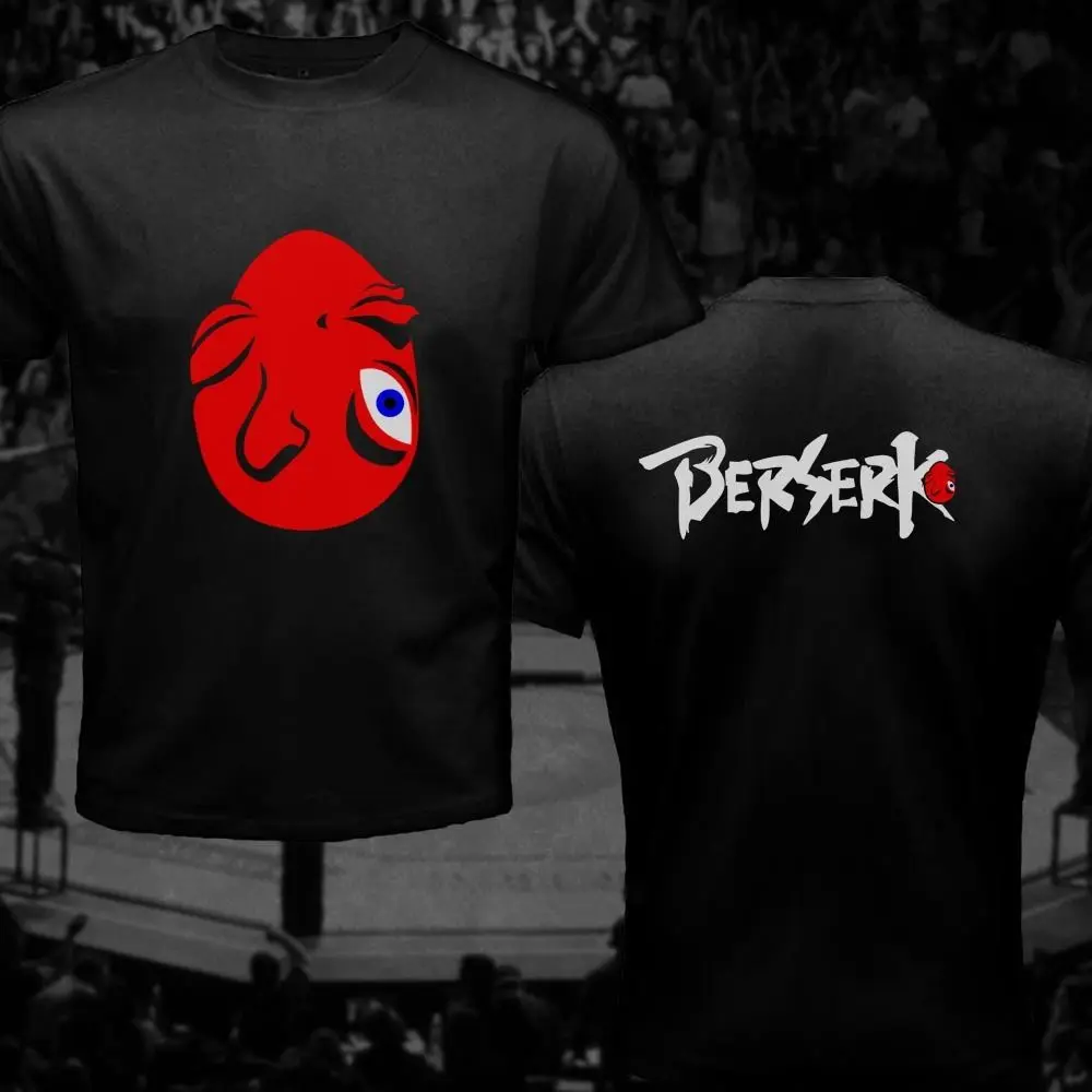 

Berserk Anime Guts Red Skull Manga Japan Front-Back Printing Black 2019 Men T Shirt Fashion O-Neck Homme Create T Shirt