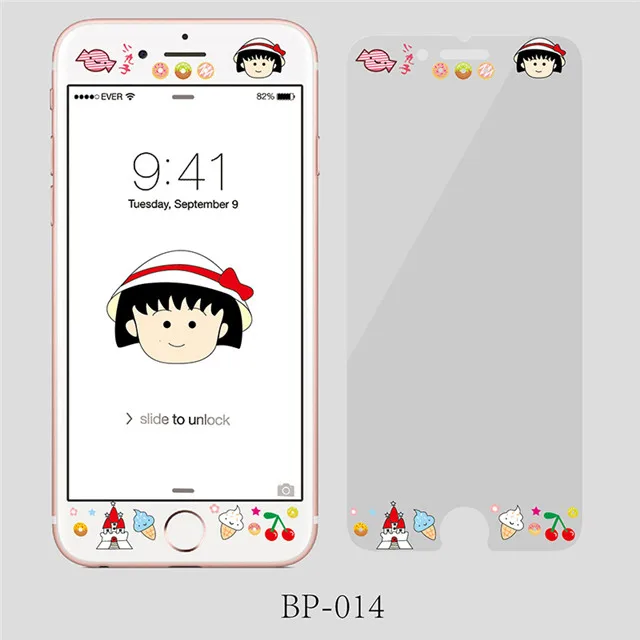 Renda Милая Мелодия одна деталь Sakura momoko Doraemon для iPhone 6 6 S 7 8 Plus Закаленное стекло протектор экрана закругленные края 2.5D