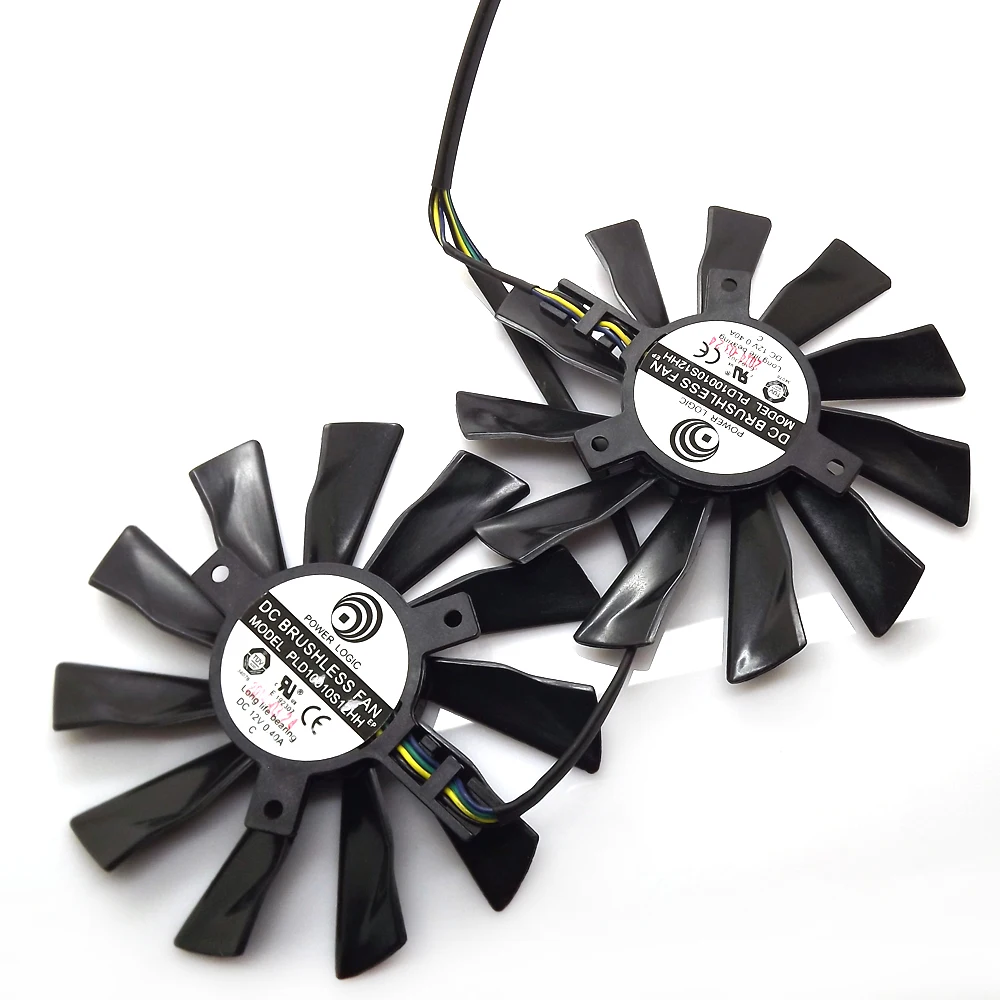 2 шт./лот PLD10010S12HH 12 В 0 40a 95 мм VGA вентилятор для MSI 1 5 видеокарта 2|card fan|graphics card fanvga fan |