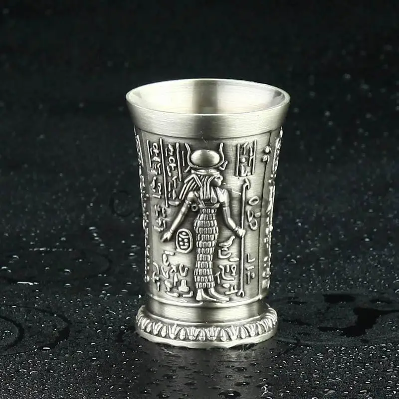 Новинка высококачественный металлический коктейльный стакан цвета шампанского