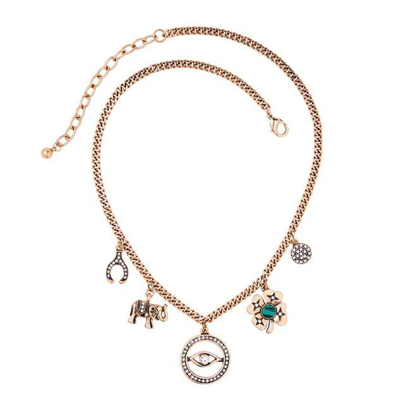 Blue Bird Tears jewelry Retro Devil Eyes short necklace necklace&amp pendant women | Украшения и аксессуары