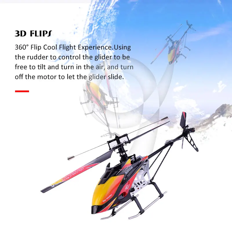 Wltoys V913 матовый 2,4G 4CH одно лезвие Встроенный гироскоп супер стабильный полет Большой Вертолет Самолет RTF RC Самолет