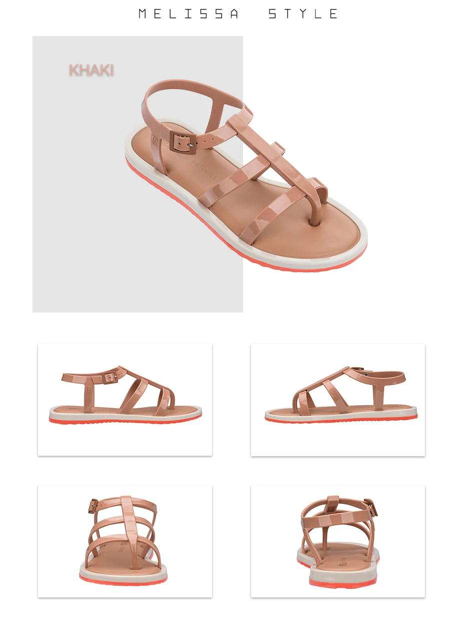 Melissa Caribe Verao+ Salinas/; женские сандалии на плоской подошве; Брендовая женская обувь melissa; прозрачные сандалии; женская прозрачная обувь