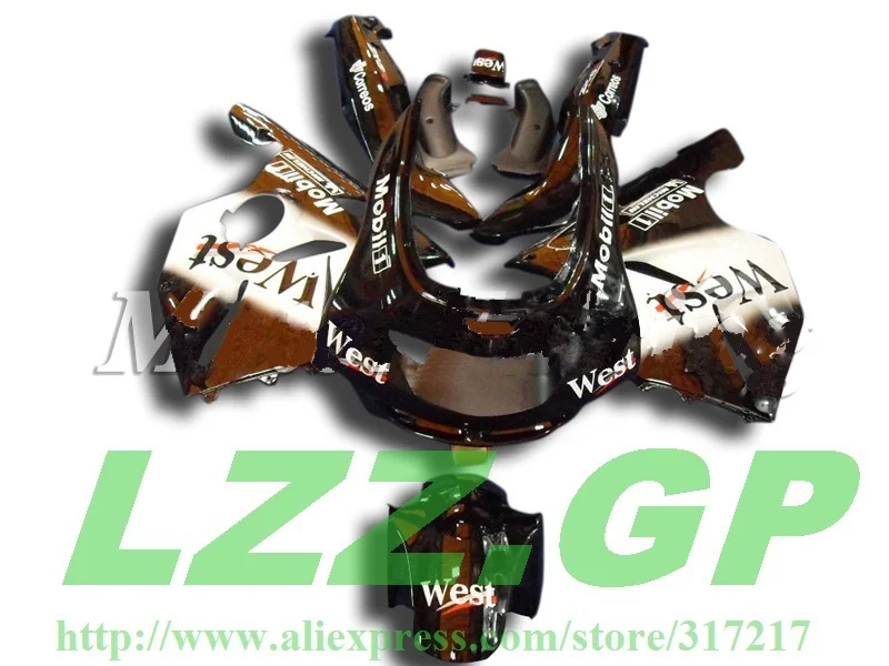 

100%NEW WEST Fairings for KAWASAKI Ninja ZX-6R ABS ZX 6R 1998-1999 ZX6R 98 99 ZX 6R 1998 1999 Fairing kits bodywork