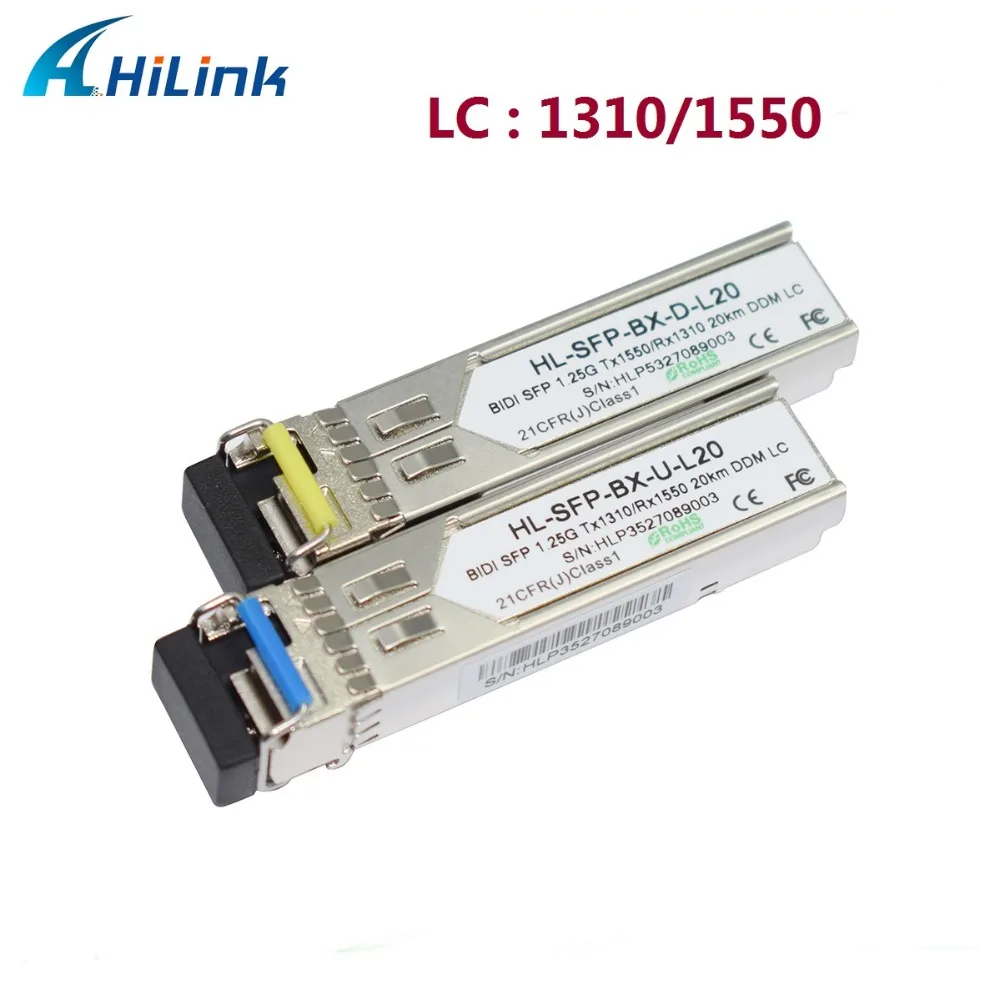 1 пара: 20 км 25 г BIDI SFP 1310/1550(1490)nm LC/SC WDM модуль|wdm sfp|optical transceiversfp module |