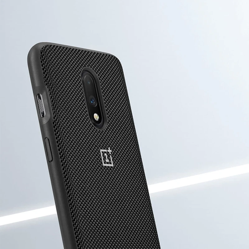 Чехол-бампер для OnePlus 7 официальный материал нейлон+ ТПУ круглый защитный нейлоновый чехол-накладка для задней панели OnePlus 7