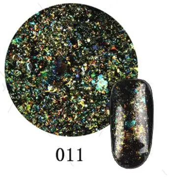 1 коробка хамелеон 3D Сделай Сам хлопья блестки для ногтей порошок пыль зеркало хром пигмент дизайн ногтей листы украшения - Цвет: 11