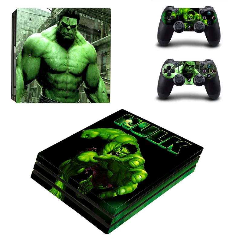 YSP4P-0136 Hulk PS4 Pro Skin PS 4 Pro Pegatinas наклейка Play station 4 Pro виниловая наклейка s для sony Playstation 4 Pro консоль и контроллеры - Цвет: YSP4P-0136