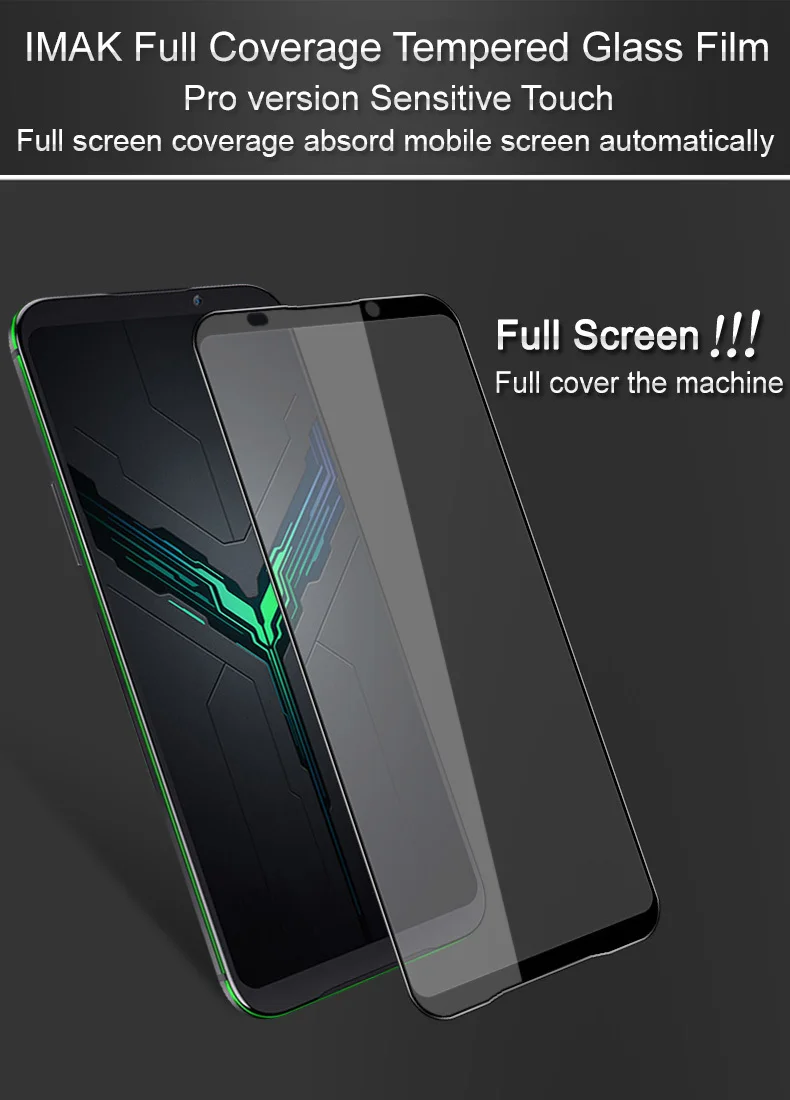 IMAK Для Xiaomi Black Shark 2 закаленное стекло Black Shark 2 стекло Полный Клей Pro+ версия Защита экрана для Black Shark 2 Pro