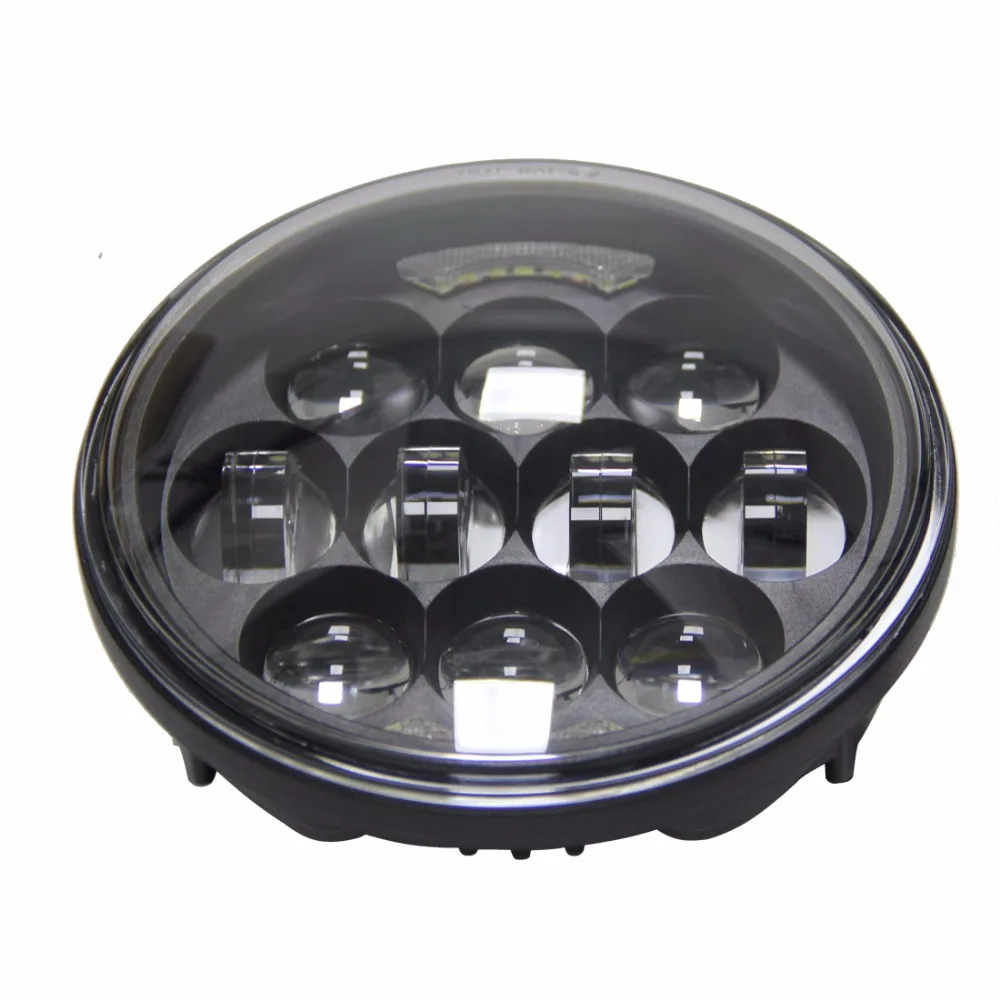 Комплект черных ярких светодиодсветодиодный фар 80 Вт 5 75 дюйма H4 дневные ходовые