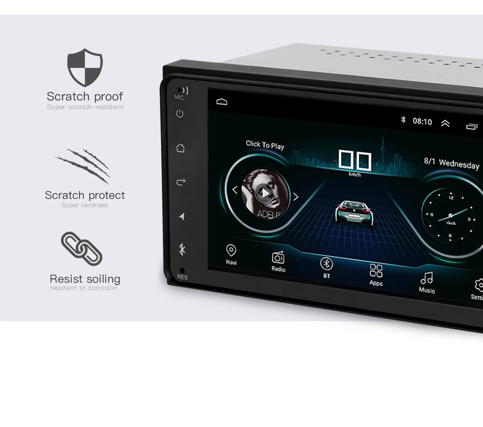 Android автомобильный Радио мультимедийный плеер для Toyota Corolla стерео gps навигация 2din Mirrorlink Android Bluetooth автомобиль MP5 2+ 16 Гб