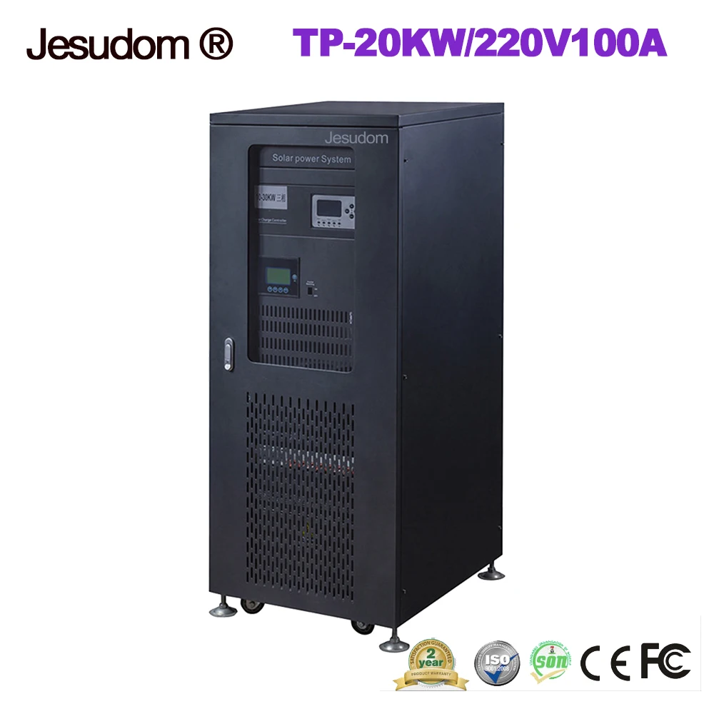 20 кВт солнечный гибридный инвертор Встроенный 220V100A Солнечный контроллер Чистая