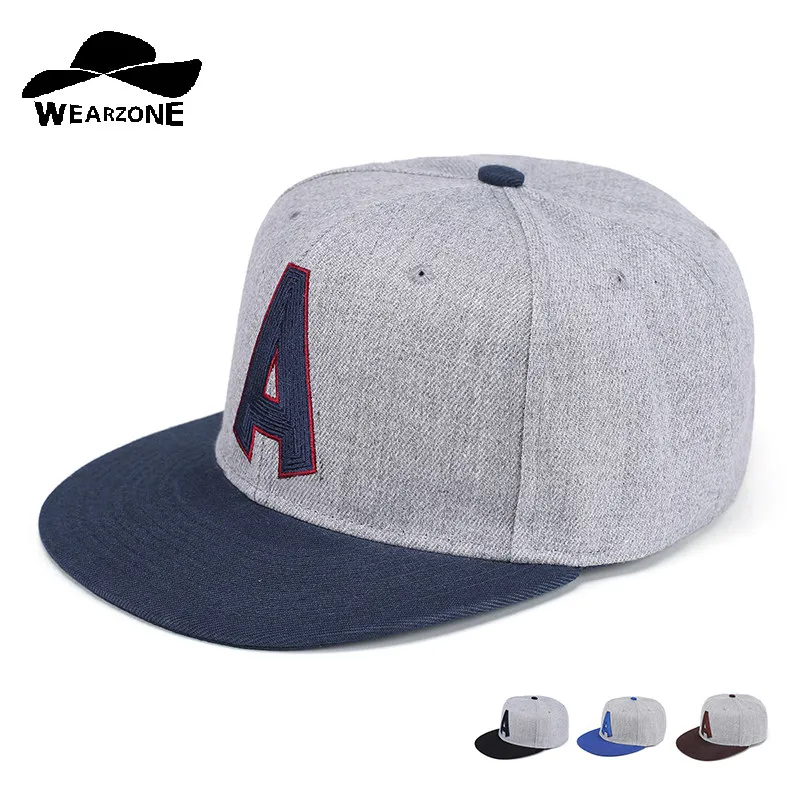 Новинка осени 2017 кепки с плоскими полями 6 панелей серые хип-хоп мужские и женские