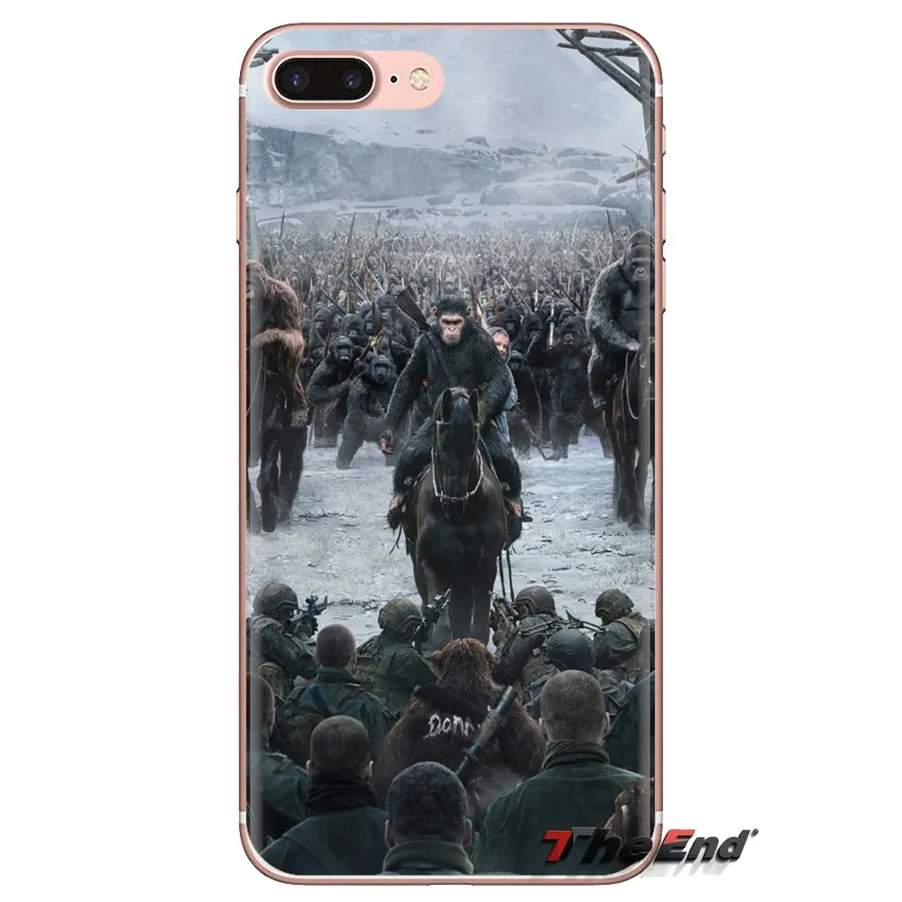 War for the Planet of Apes Transparent TPU Housing For Samsung Galaxy S3 S4 S5 Mini S6 S7 Edge S8 S9 S10 Plus Note 3 4 5 8 9 |