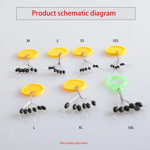 Резиновая овальная пробка 6 в 1, 10 шт.лот, поплавок для рыбалки, аксессуары для рыболовных снастей SSS SS S M L XL XXL