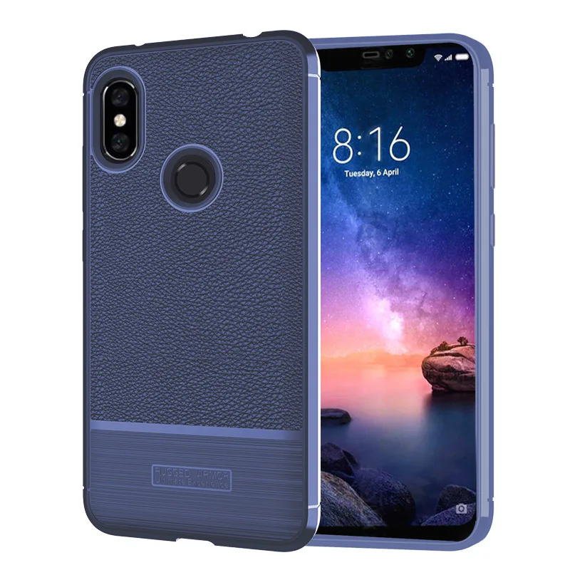 Redmi Note 6 Pro оригинальный бронированный чехол для Xiaomi антидетонационный мягкий Xiomi