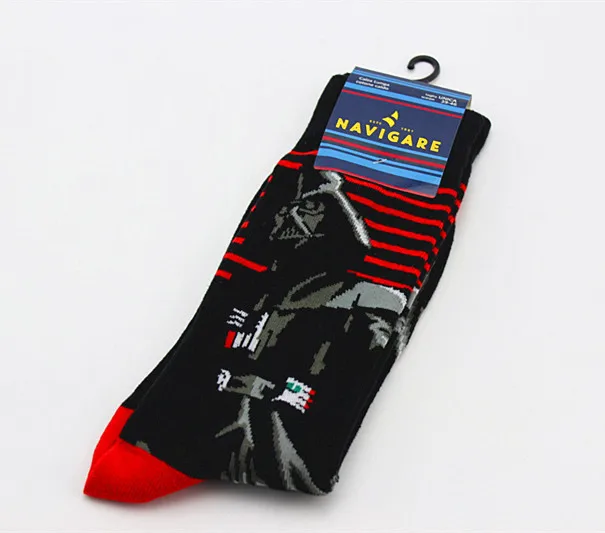 Darth Vader-1 Носки для женщин и мужчин с героями мультфильмов «Звездные войны», «Дарт Вейдер», «Косплей», гольфы, «мастер-джедай», «Штурмовик», повседневные короткие носки - Цвет: Darth Vader-1