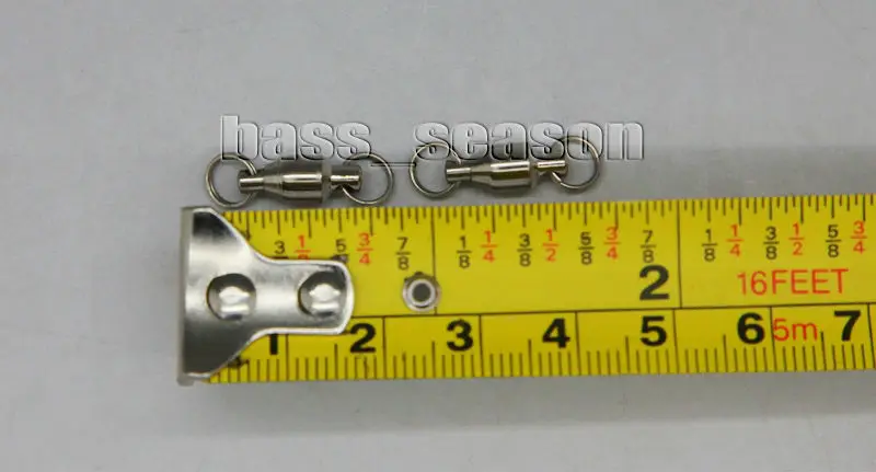 Комплект 50 шарнирных неспаянных колец с шарикоподшипником 4 # тест 120 фунтов