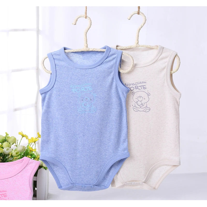 Детские боди bebe vestidos Новорожденные Одежда для девочек Одежда для маленького мальчика летнее Боди без рукавов Импортная детская одежда хлопок