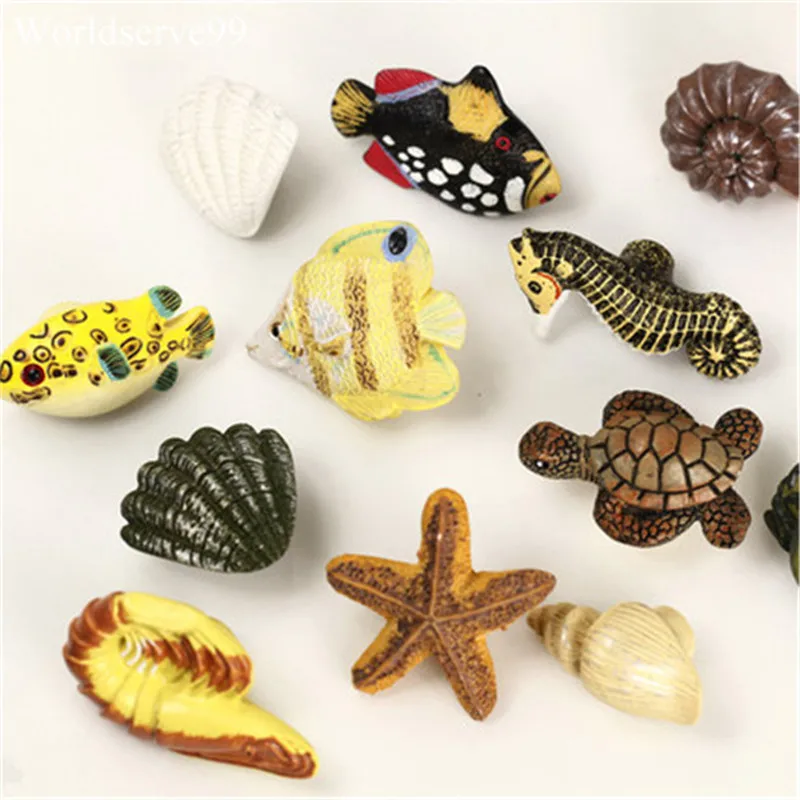 Ручки с черепаховой раковиной серии океана ручки из смолы для ручек мебельный