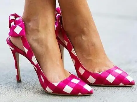 Высококачественные модные белые и розовые туфли-лодочки с геометрическим