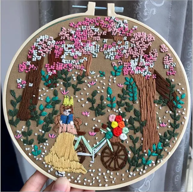 20 см Свадебный Европейский Набор для вышивки простой трехмерный ленты вышивка