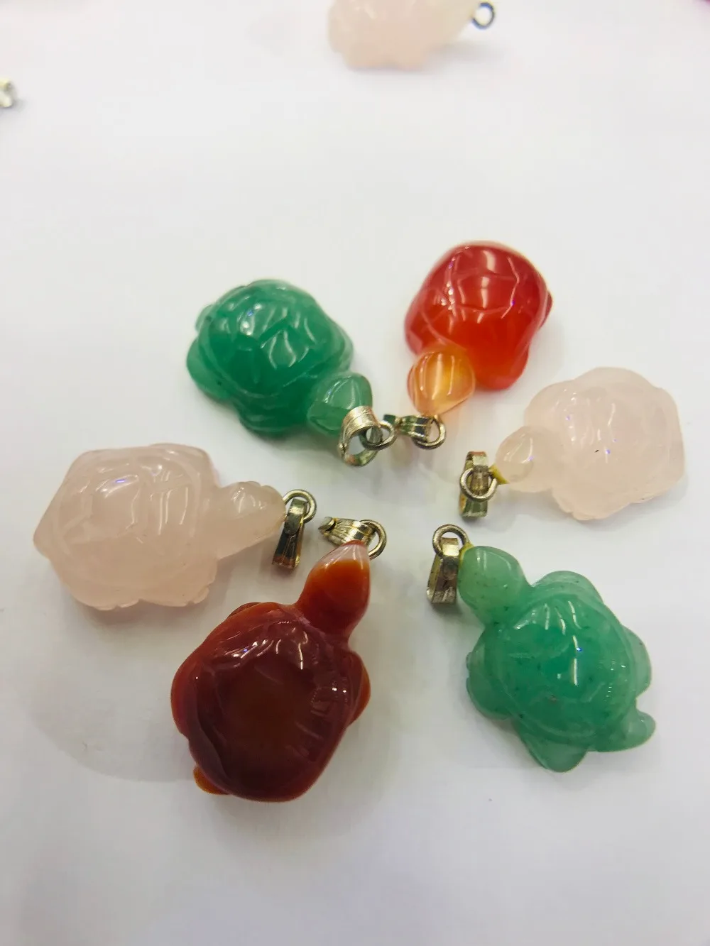 5 шт./лот авантюрины в форме черепашек кварцзы бусины Carnelians для изготовления