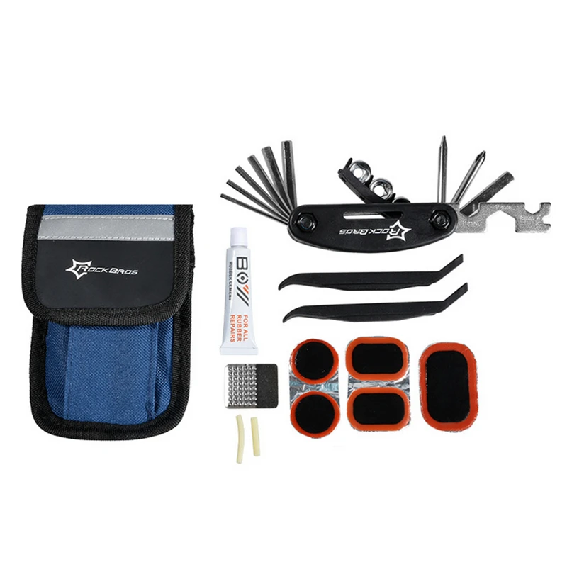 Универсальный ремонтный набор для велосипеда - складной ключей монтажек и