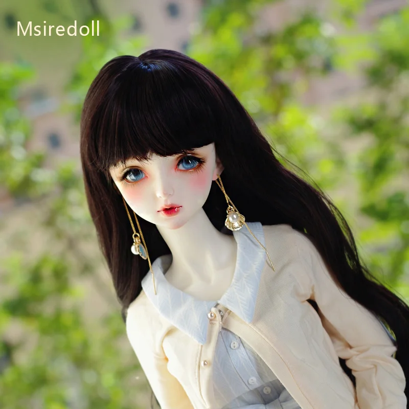 Msiredoll длинные вьющиеся волосы доступны для 1/3 1/4 1/6 высокая температура устойчивостью волокно парик Сделано в Китае